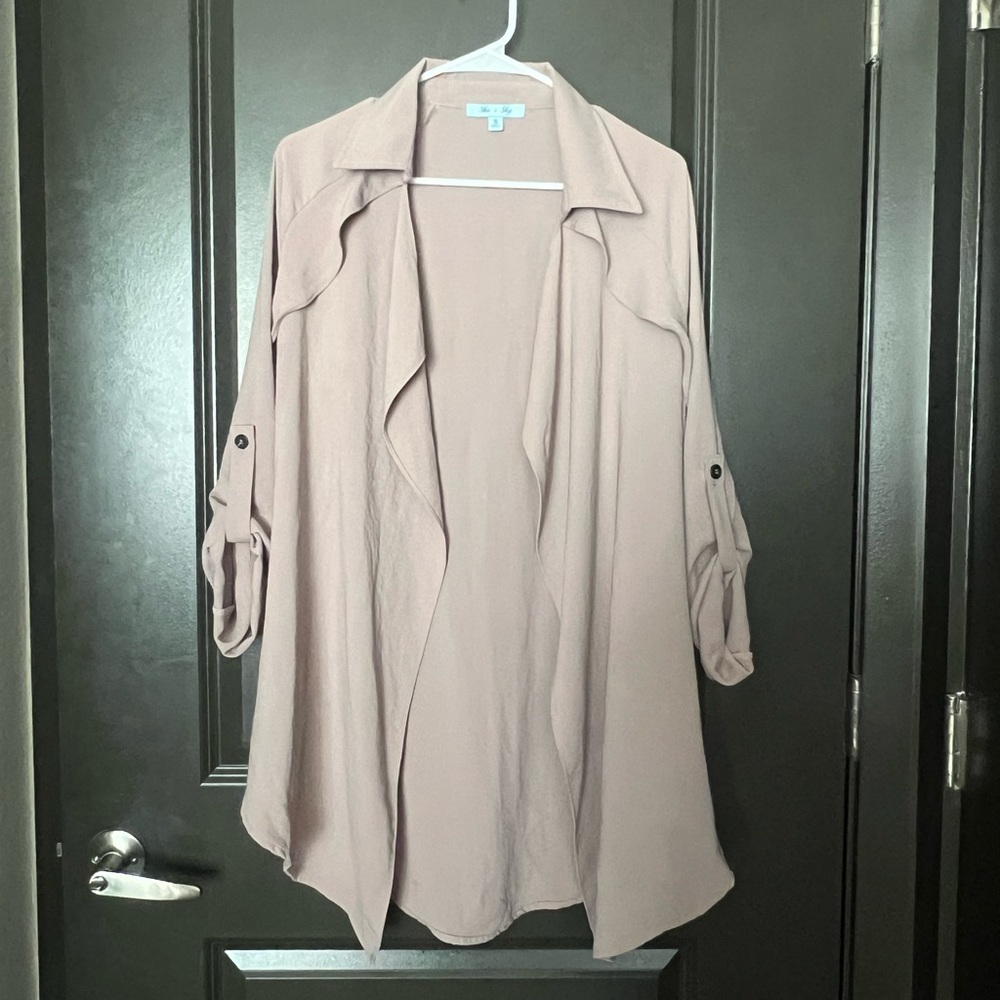 She & Sky blazer cardigan